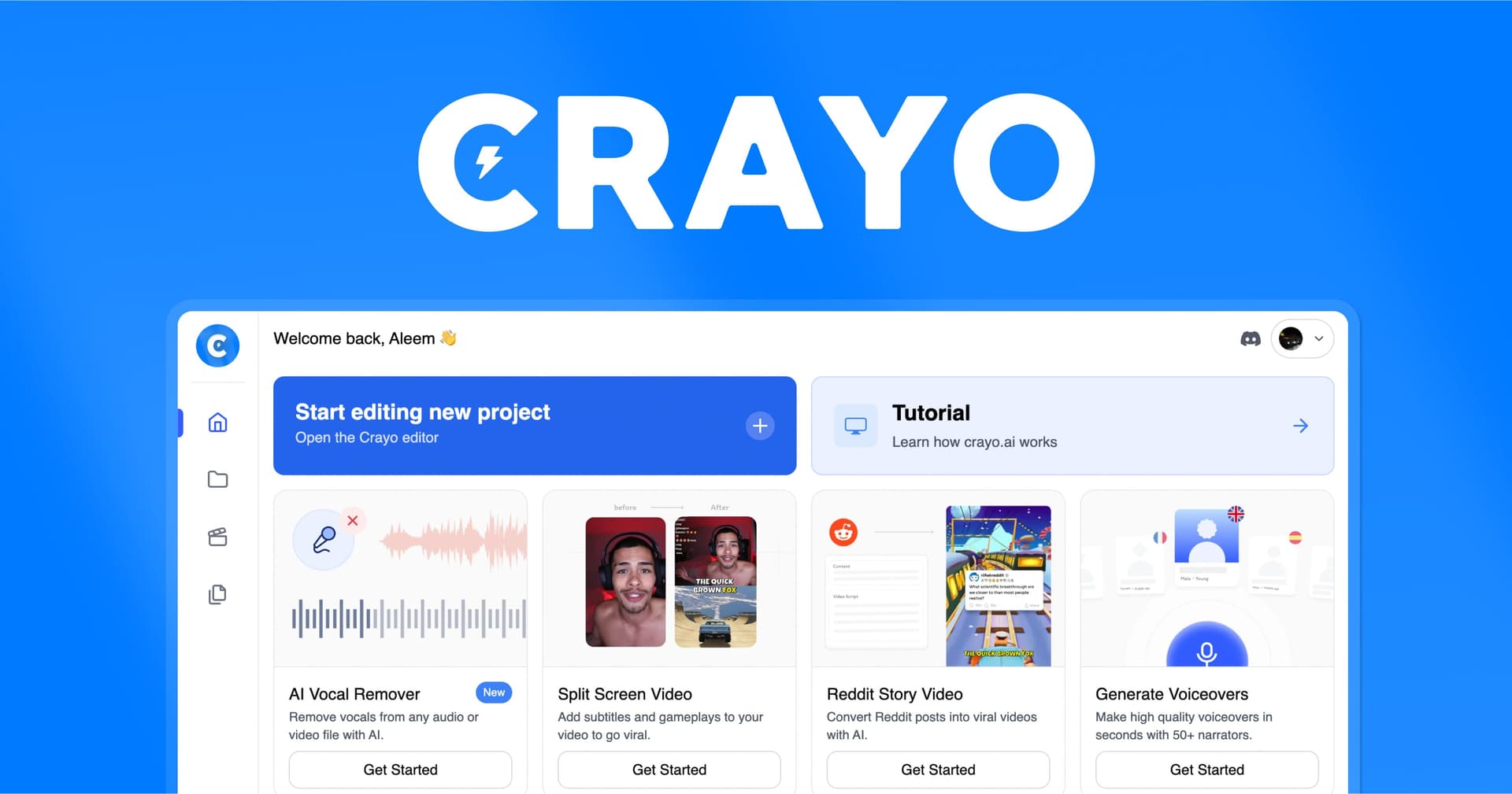 Crayo.ai interface screenshot